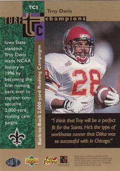 1997 Collector's Choice - Turf Champions #TC5 Troy Davis Back