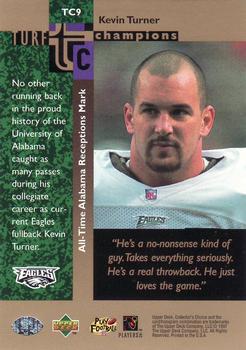 1997 Collector's Choice - Turf Champions #TC9 Kevin Turner Back