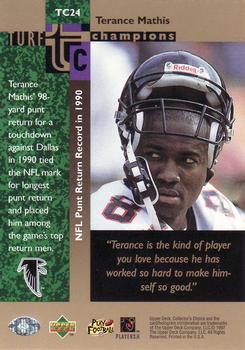 1997 Collector's Choice - Turf Champions #TC24 Terance Mathis Back