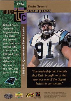1997 Collector's Choice - Turf Champions #TC26 Kevin Greene Back