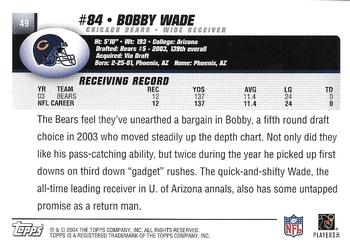 2004 Topps - Topps Collection #49 Bobby Wade Back