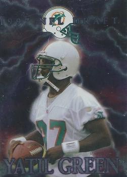 1997 Collector's Edge Excalibur - NFL Draft #5 Yatil Green Front