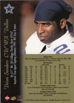 1997 Collector's Edge Extreme #45 Deion Sanders Back