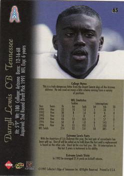 1997 Collector's Edge Extreme #65 Darryll Lewis Back