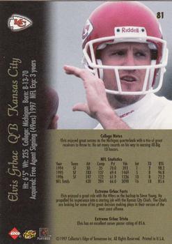 1997 Collector's Edge Extreme #81 Elvis Grbac Back