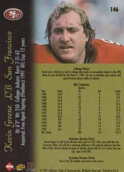 1997 Collector's Edge Extreme #146 Kevin Greene Back