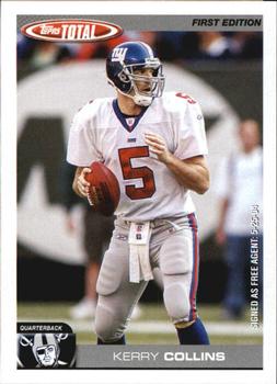 2004 Topps Total - First Edition #4 Kerry Collins Front