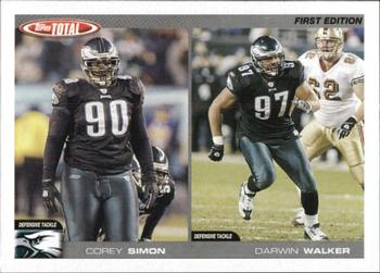 2004 Topps Total - First Edition #243 Corey Simon / Darwin Walker Front