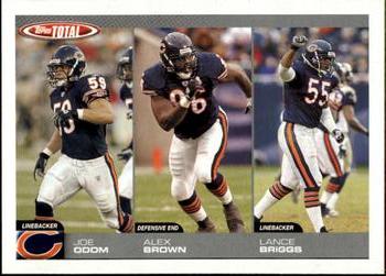 2004 Topps Total - First Edition #282 Joe Odom / Alex Brown / Lance Briggs Front