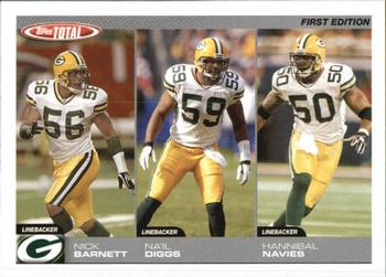 2004 Topps Total - First Edition #287 Nick Barnett / Na'il Diggs / Hannibal Navies Front