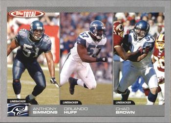 2004 Topps Total - Silver #302 Anthony Simmons / Orlando Huff / Chad Brown Front
