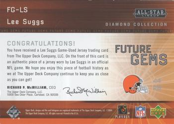 2004 Upper Deck Diamond Collection All-Star Lineup - Future Gems Jersey #FG-LS Lee Suggs Back