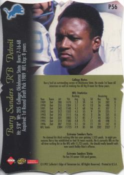 1997 Collector's Edge Extreme - Foil #P56 Barry Sanders Back