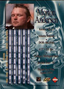 1997 Collector's Edge Masters #7 Morten Andersen Back