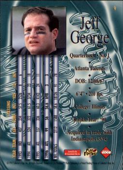 1997 Collector's Edge Masters #9 Jeff George Back
