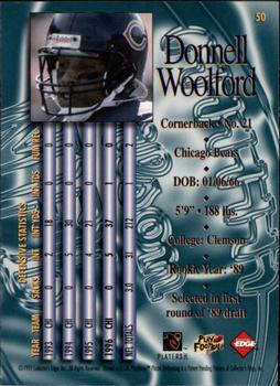 1997 Collector's Edge Masters #50 Donnell Woolford Back