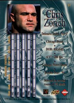 1997 Collector's Edge Masters #51 Chris Zorich Back