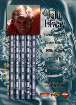 1997 Collector's Edge Masters #76 John Elway Back