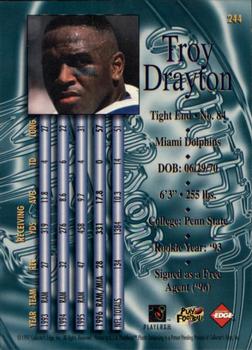 1997 Collector's Edge Masters #244 Troy Drayton Back