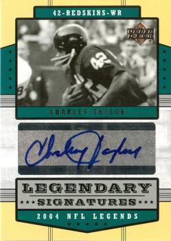 2004 Upper Deck Legends - Legendary Signatures #LS-CT Charley Taylor Front