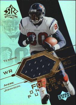 2004 Upper Deck Reflections - Focus on the Future Jerseys Gold #FO-AJ Andre Johnson Front