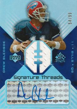 2004 Upper Deck Reflections - Signature Threads #ST-DB Drew Bledsoe Front