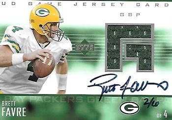 2004 Upper Deck Ultimate Collection - Autographed Buybacks #GJ-BF Brett Favre Front