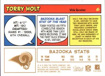 2005 Bazooka - Gold #6 Torry Holt Back