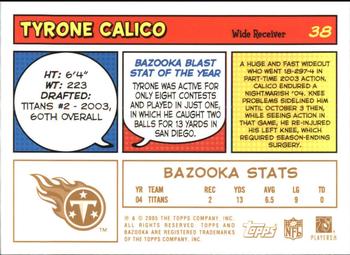 2005 Bazooka - Gold #38 Tyrone Calico Back