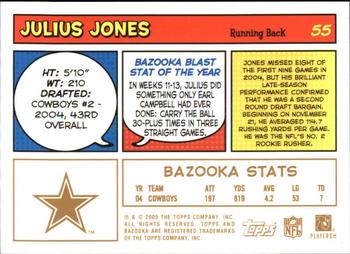 2005 Bazooka - Gold #55 Julius Jones Back