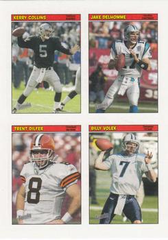 2005 Bazooka - Stickers/Checklists #10 Kerry Collins / Jake Delhomme / Trent Dilfer / Billy Volek Front