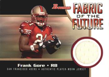 2005 Bowman - Fabric of the Future #FF-FG Frank Gore Front