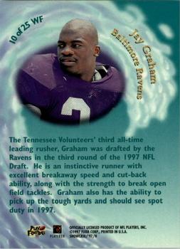 1997 Flair Showcase - Wave of the Future #10 WF Jay Graham Back