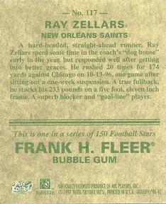 1997 Fleer Goudey #117 Ray Zellars Back