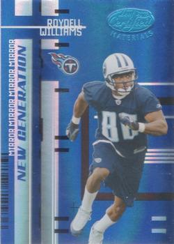 2005 Leaf Certified Materials - Mirror Blue #178 Roydell Williams Front
