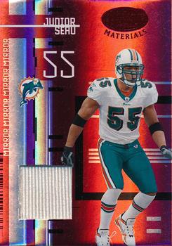 2005 Leaf Certified Materials - Mirror Red Materials #64 Junior Seau Front