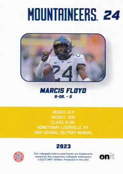 2023 ONIT Athlete West Virginia Mountaineers #NNO Marcis Floyd Back