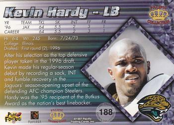 1997 Pacific Crown Collection #188 Kevin Hardy Back