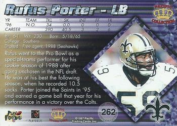 1997 Pacific Crown Collection #262 Rufus Porter Back