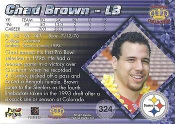 1997 Pacific Crown Collection #324 Chad Brown Back