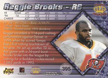1997 Pacific Crown Collection #395 Reggie Brooks Back