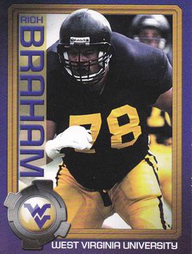 2003 West Virginia Mountaineers Greats Program Cards #NNO Rich Braham Front