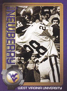 2003 West Virginia Mountaineers Greats Program Cards #NNO Steve Newberry Front