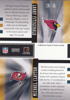 2005 Playoff Honors - Class Reunion #CR-26 Larry Fitzgerald / Michael Clayton Back