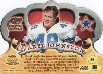 1997 Pacific Crown Royale #36 Daryl Johnston Back