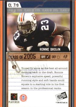 2005 Press Pass SE - Class of 2005 #CL 7 Ronnie Brown Back