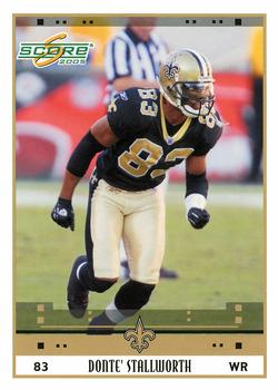 2005 Score - Glossy #179 Donte Stallworth Front