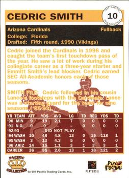 1997 Pacific Philadelphia #10 Cedric Smith Back