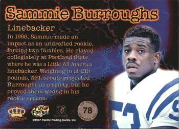 1997 Pacific Philadelphia - Gold #78 Sammie Burroughs Back