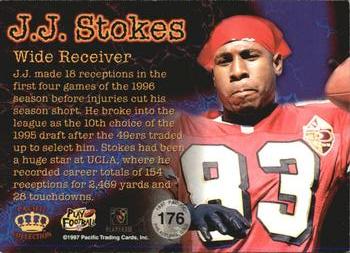 1997 Pacific Philadelphia - Gold #176 J.J. Stokes Back